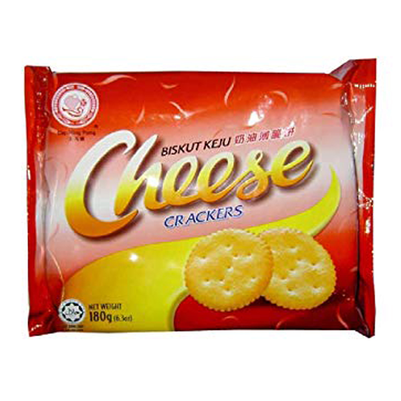 HUP SENG Cheese Crackers 180g (24 Pack)