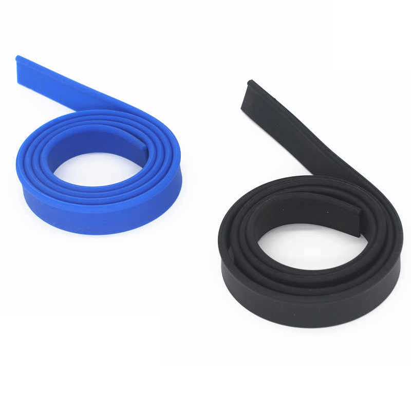 Window scraper replaceable silicone strip length can be cut silicone Black